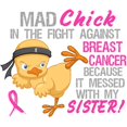 thumbnail image 2 of CafePress - Mad Chick 3L Breast Cancer -  Round Wood Ornament 4", 2 of 2