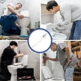 thumbnail image 4 of Toilet Tank Replacement Handle Lever Household Toilet Flush Lever Toilet Handle, 4 of 9