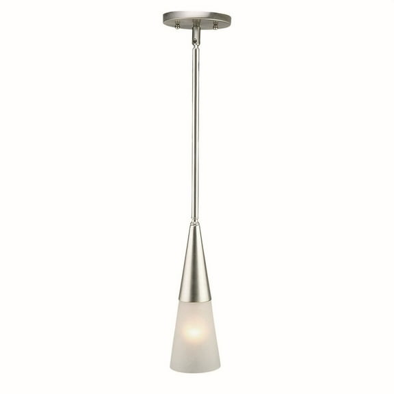 Forte Lighting 2179-01-55 1 Light 5" Wide Mini Pendant - Nickel