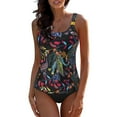 thumbnail image 4 of Women Tankini Bathing Suits Slimming Tummy Control Swimsuits 2 Pieces Athletic Swimwear Swim Tank Top with Bottom, 4 of 7