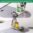 thumbnail image 5 of Versatile Adjustable Rolled Hemmer Presser Foot, Multi-function Invisible Zipper Guide Hem Foot, Sewing Machine Accessories Hemming Tool, Durable Steadilty Sewing Machine Edge Guide Bar(Green-1PC), 5 of 7