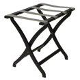thumbnail image 1 of Wooden Mallet LR3-BKGRY Porte-bagages Design Courbe avec Sangles Grises - Noir, 1 of 1