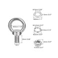 thumbnail image 2 of Lifting Eye Bolt 1 Set M14x25mm Eye Bolt with Nut Washer 304 Stainless Steel Shoulder Lifting Ring Eye Bolt, 2 of 6