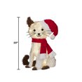 thumbnail image 4 of Holiday Time 22" Light-up Plush Cat, with 30 Warm White LED Lights, 4 of 4