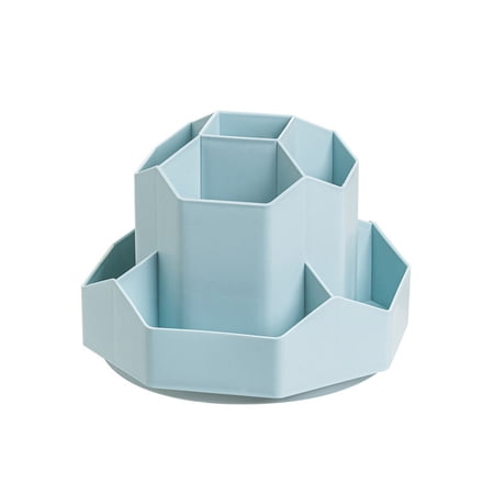 360° Rotating Desk Organizer | 9-Slot Pencil Holder | Cute Stationery Cup for Home & School