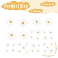 thumbnail image 2 of Daisy Wall Decal Flower Wall Sticker Cute Daisy Sticker White Flower Decal Peel and Stick Floral Wallpaper for Nursery Bedroom Home Decor 12 Sheets White, 2 of 6