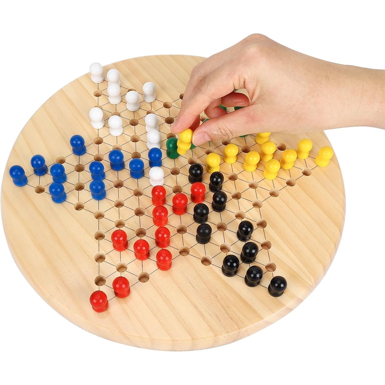 Fugocen Wooden Chinese Checkers Board Game photo 3