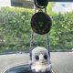 thumbnail image 4 of Adorno para coche con forma de fantasma en un columpio, accesorios de ganchillo para coche con forma de fantasma, colgante de fantasma pequeño y bonito hecho a mano, adorno para espejo retrovisor de c, 4 of 8