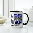 thumbnail image 4 of CafePress - Survivor 4 Colon Cancer Shirts And Gifts Large Mug - 11 oz Ceramic Mug - Novelty Coffee Tea Cup, 4 of 4