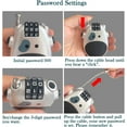 thumbnail image 2 of Bike Cable Lock, Travel Padlock Portable Mini Bicycle Lock Anti-Theft Security 3 or 4 Digit Retractable Combination Helmet Lock Cable for Baby Strollers, Suitcases, 2 of 8