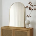thumbnail image 4 of JONATHAN Y MIR204C Elodie 24 in. W x 36 in. H Medium Arched Metal Framed Wall Mounted Mirror, Gold, MIR204C, 4 of 8