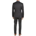 thumbnail image 2 of Mens Flat Front Pant 3-piece Charcoal Modern Fit Vested, 2 of 6