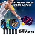 thumbnail image 3 of CSChome Sports Racket Fiber Glass Pickleball Paddle with Non-Slip Handle Precise Control Ultra-Comfy Grip Pickleball Racket Sports Training Tools, 3 of 7