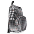 thumbnail image 5 of No Boundaries Women's 17" Dome Backpack, Black Gingham with Cherries, 5 of 5