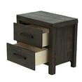 thumbnail image 5 of Tcbosik 2-Drawer Wooden Nightstand in Espresso Finish, Vintage Bedside Table for Bedroom, Living Room - 24"L x 16"W x 23"H, 5 of 9