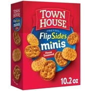 Town House FlipSides Minis House Seasoned Oven Baked Crackers, Lunch Snacks, 10.2 oz