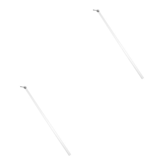 SWETRACE Acrylic Stainless Steel Curtain Tension Rod For Homeowners 2Pack 1.2In