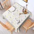 thumbnail image 5 of 60x60 Inch Waterproof Square Tablecloth, Thickened Polyester Table Cover for Dining & Parties, Floral Print, 5 of 6