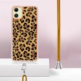 thumbnail image 3 of for Samsung Galaxy A05 Crossbody Strap Phone Case, Anti-Fall Pattern Clear Design Transparent Soft & Flexible TPU Drop and Shockproof Protective Cover with Adjustable Nylon Neck Strap, Leopard, 3 of 7