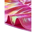 thumbnail image 6 of INSPIRE CHIC Women's High Waist Metallic Shiny Ruffle A-Line Mini Short Skirt Pink XL, 6 of 6