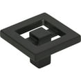 thumbnail image 4 of Atlas Homewares 260 Nobu 1-3/8" Square Cabinet Knob - Black, 4 of 4