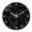 Black, variant on Black Wall Clock Battery Operated 12 Inch - Glass Marble Pattern Clock for Bathroom - Silent Wall Clock Non Ticking
