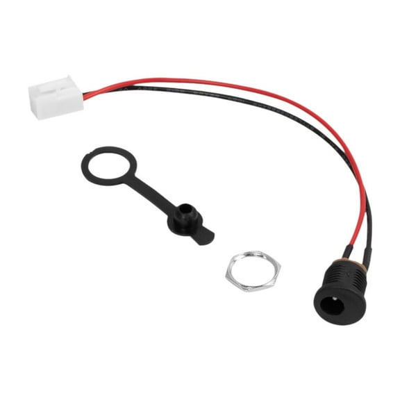 Electric Scooter Charging Port Connector Round Charging Port Replacement Durable Plastic for Outdoor Cycling Maintenance