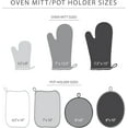 thumbnail image 5 of Ribbed Soft Silicone Oven Mitts Set, 7" x 13", Assorted Colors, 2 Pack, 5 of 5
