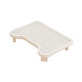 thumbnail image 1 of S SERENABLE Cat Litter Box Ramp Lightweight Easy to Clean Elevated Sturdy Cat Litter Mat White, 1 of 8