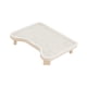 thumbnail image 1 of Rampa para caja de arena para gatos, alfombrilla para arena para gatos, resistente, ligera, fácil de limpiar, elevada para Blanco, 1 of 8