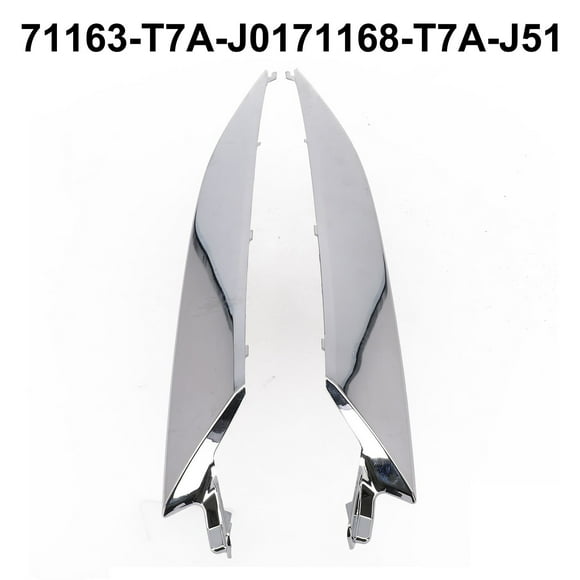 beisidaer Front Hood Chrome Grille Headlight Trim Moding For Honda Hrv 71163-T7A-J01 71168-T7A-J51 Replace Automobiles Parts