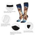 thumbnail image 6 of Lsque Starry Sky Cloud Dog Printed Crew Socks Men's Women's LightWeight Thin Casual Calf Socks ,Knee High Socks,Cotton Socks, 6 of 9