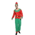 thumbnail image 2 of Uccdo Christmas Elf Costumes Parent-Child Holiday Green Elf Outfits Xmas Family Matching Clothes for Kids Girls Boys Women Men, 2 of 7