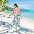 thumbnail image 7 of Women Sarong Wraps Tropical Palm Tree Leaves Swimsuit Beach Pareo Bikini Coverups Skirt M, 7 of 7