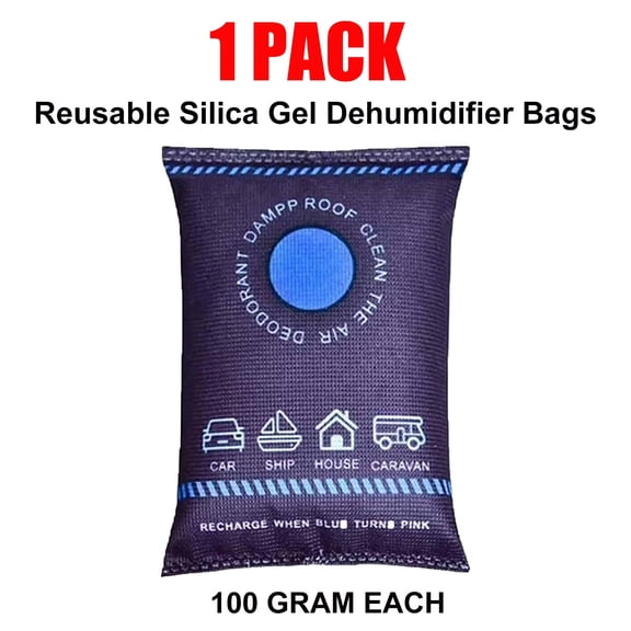 Venoro Reusable Silica Gel Car Dehumidifier Bags Windshield & Interior Moisture Control