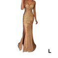 thumbnail image 2 of Vestido de Noche Minnieouse Traje de Fiesta Fuera del Hombro Dorado S M L XL XXL 3XL, 2 of 6