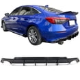thumbnail image 2 of Ikon Motorsports Rear Bumper Lip Diffuser Compatible With 2022-2026 Honda Civic 4-Door Sedan, PP Gloss Black FE-C Style Rear Valance Canard Spoiler Spats, 2 of 9
