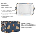 thumbnail image 2 of Yayeee Canvas Storage Basket with Handles for Shelves Fabric Bins Closet Organizer, Blue Capybaras, 2 of 8