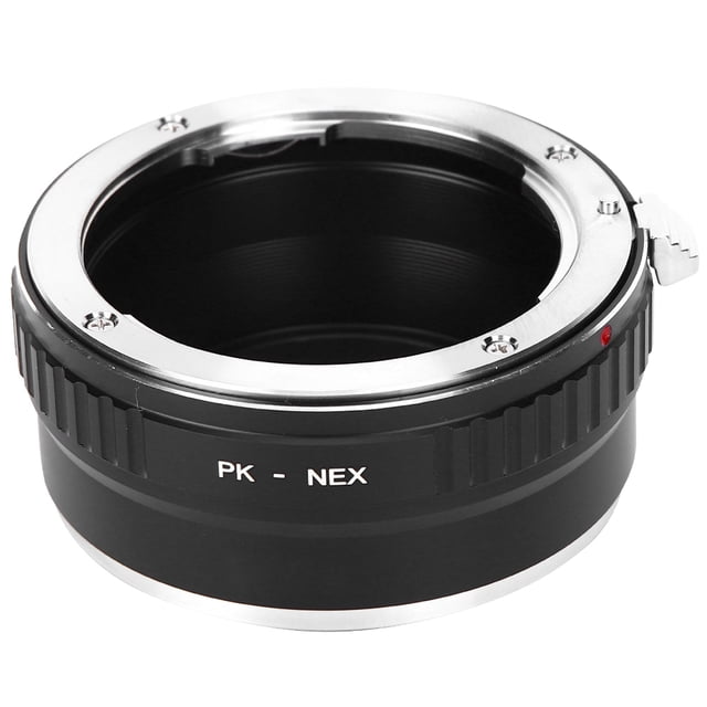 Anillo de cámara lente montaje metal Fikaz PKNEX anillo adaptador para lente Pentax para cámara Sony E Mount sin espejo LHCER Descripción de la referencia