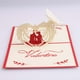 thumbnail image 5 of Tarjetas de felicitación 3D hechas a mano con sobre para San Valentín. Regalos para parejas., 5 of 6