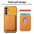 thumbnail image 3 of Dteck Case with Detachable Card Wallet for Samsung Galaxy A15,Magnetic Leather 2 in 1 Removable Card Slot Wallet Case Shockproof Mag Safe Back Cover for Galaxy A15 5G,Yellow, 3 of 9