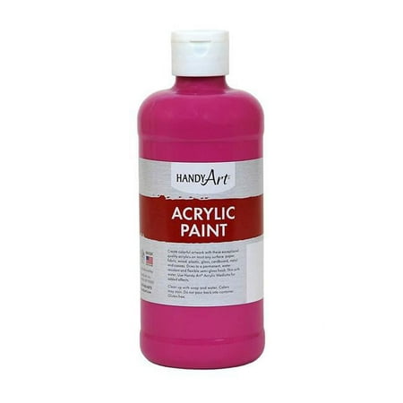 UPC: 0194629006038 | Rock Paint & Handy Art RPC101070-3 16 oz Acrylic Paint  Magenta – 3 Each