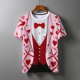 thumbnail image 4 of Xuyuer Valentine's Day Women's Tshirts Holiday Party Funny Costume 3D Print Funny Tuxedo Graphic T-Shirt Novelty Short Sleeve Crewneck Shirt Circus Costume Showman T-Shir, 4 of 9