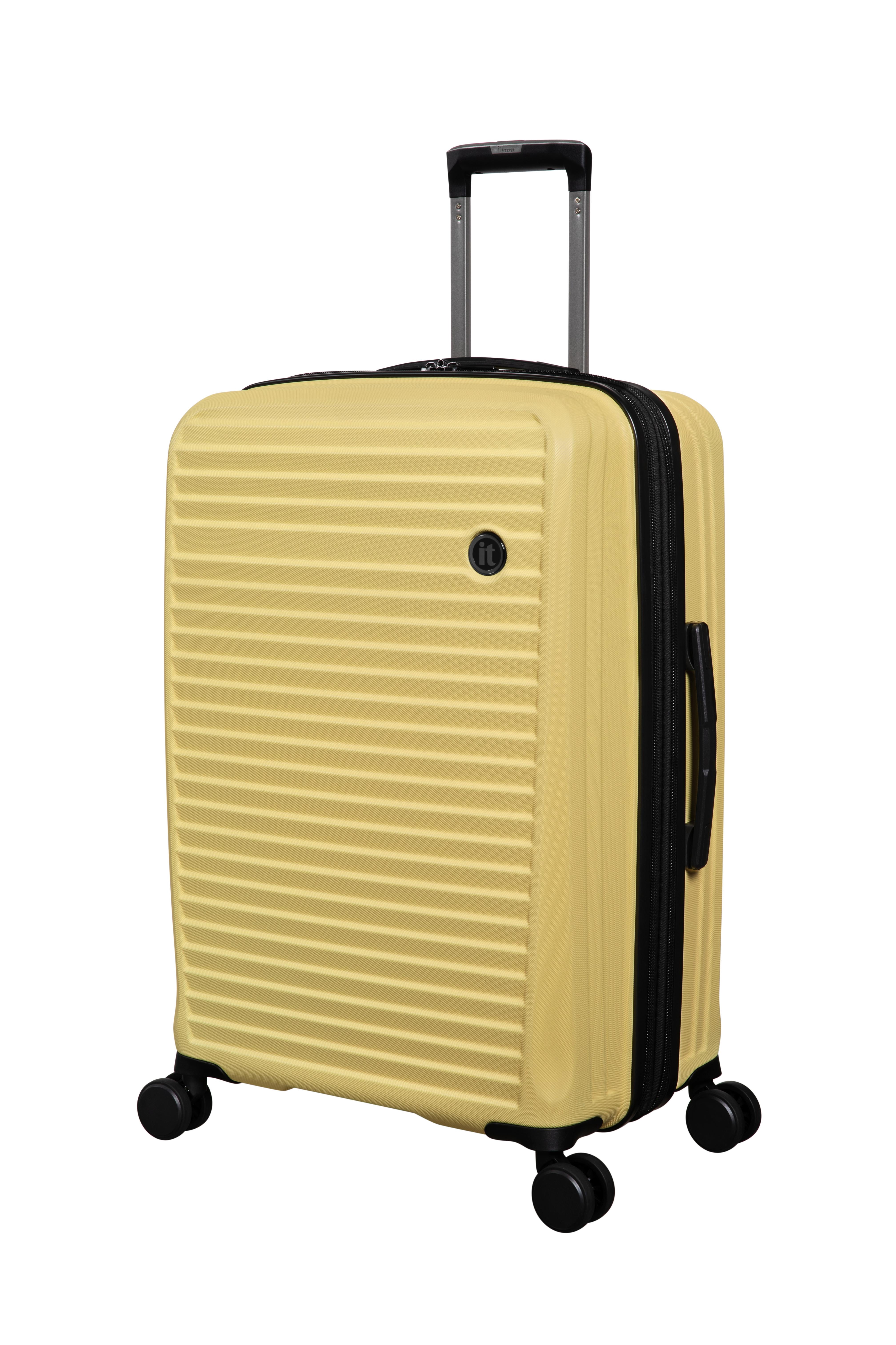 it luggage Sensational 2 Piece Hardside 8 Wheel Expandable Spinner Set, Mellow Yellow