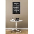 thumbnail image 4 of Motivational Poster Passion Mindset Conquer Inspirational Canvas Wall Art Paintings Motivation Artwork Living Room Office Prints Wall Decor Decoration Wooden Framed Ready to Hang [12''Wx 18''H], 4 of 6