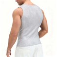 thumbnail image 4 of WIZUTIZ Men's Tank Tops Party Sequin Fishnet Hollow Out Sheer Breathable Tank Tops Camisole Waistcoat Nightclub Summer Sleeveless Top, 4 of 4