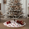 thumbnail image 4 of Rateoe Strawberry Blueberry Cream Cake Pattern Christmas Tree Skirt with Ties, Christmas Tree Decorations, Farmhouse Christmas Decor Xmas Holiday Decorations-36", 4 of 6