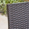 thumbnail image 2 of Kolton Outdoor 30 Inch Wicker Barstool, Set of 4, Dark Brown, 2 of 7
