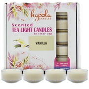 Hyoola, 6 Hour Vanilla Scented Tealight Candles Ivory Color 15 Pack