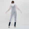 thumbnail image 3 of Poncho de Pluie 1 Pce, Poncho Imperméable, Poncho Réutilisable en EVA, Poncho de Cyclisme pour Hommes et Femmes, Veste Imperméable à Capuche, Unisexe, Adapté pour la Randonnée et le Camping en Plein Air, Blanc, 3 of 5